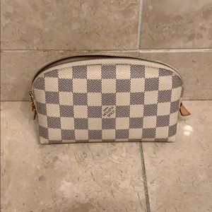 Louis Vuitton cosmetic pouch in azur